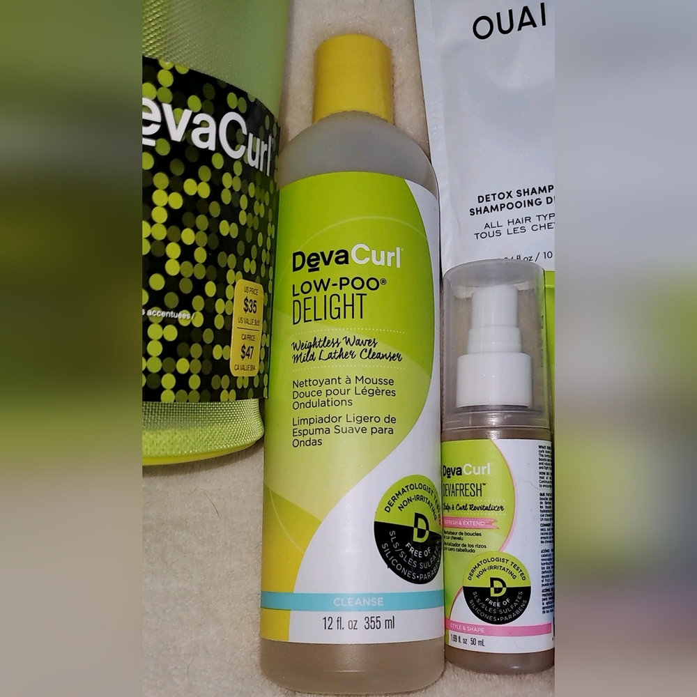 NEW - Bundle of 8 - Hair Care Curly Wavy Products DevaCurl Curlsmith Oui Bag - Picture 2 of 12